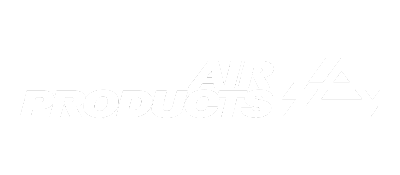 Logo with stylized text reading 'Air Products'.